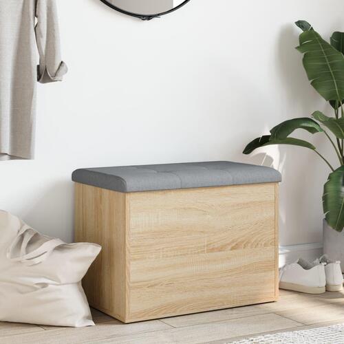 Skobænk 62x42x45 cm konstrueret træ sonoma-eg