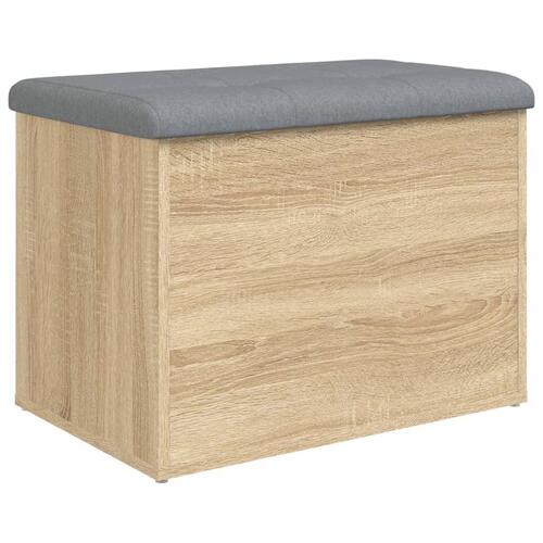 Skobænk 62x42x45 cm konstrueret træ sonoma-eg