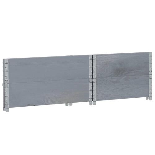 Plantekasse 80x60 cm massivt fyrretræ grå
