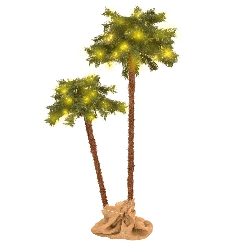 Juletræ med LED-lys 105 cm og 180 cm