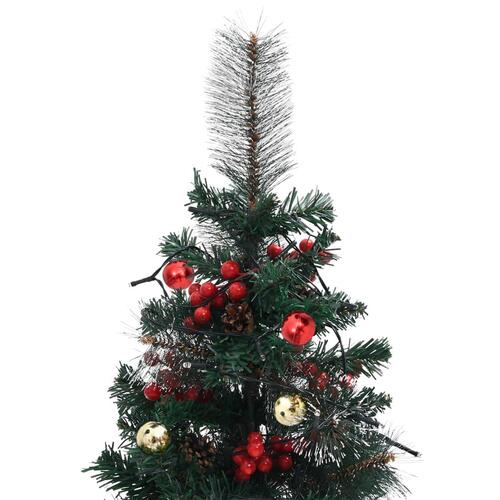 Kunstige juletræer med lys 2 stk. til havesti 76 cm PVC