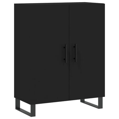 Skænk 69,5x34x90 cm konstrueret træ sort