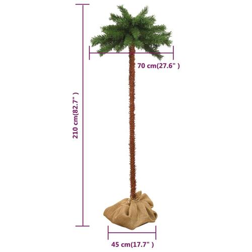 Juletræ med LED-lys 210 cm