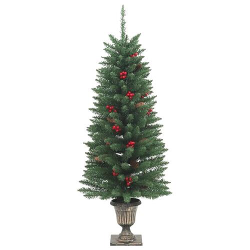 Kunstige juletræer 2 stk. 100 LED'er 120 cm grøn