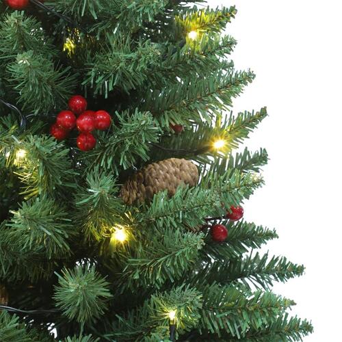 Kunstige juletræer 2 stk. 100 LED'er 120 cm grøn