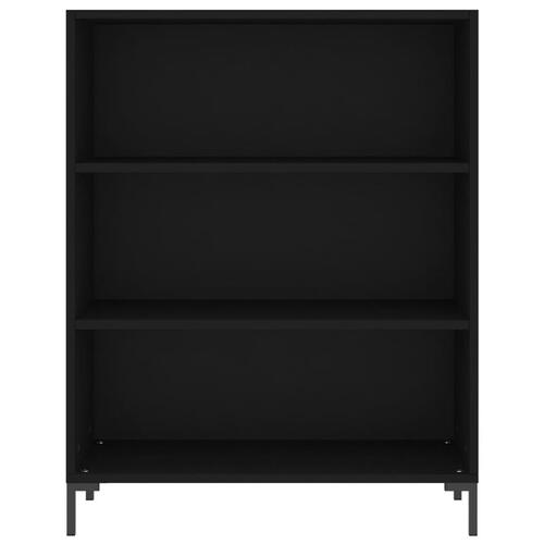 Reol 69,5x32,5x180 cm konstrueret træ sort