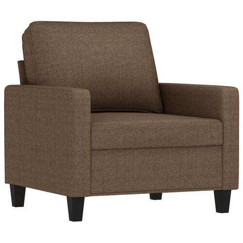 3 personers sofa med hynder stof brun