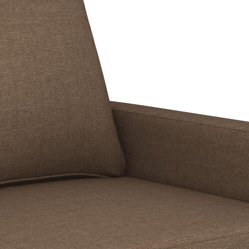 3 personers sofa med hynder stof brun