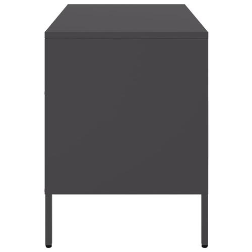 Tv-borde 2 stk. 68x39x50,5 cm stål sort