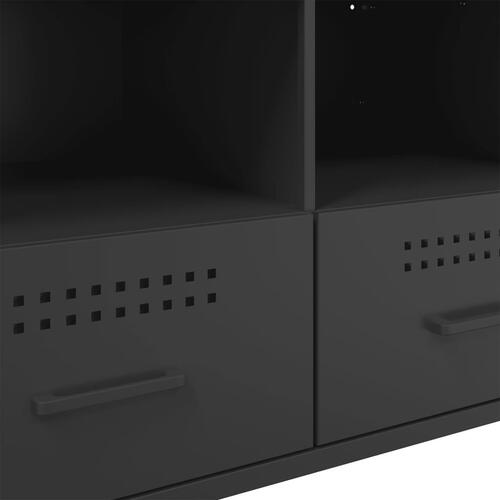 Tv-borde 2 stk. 68x39x50,5 cm stål sort