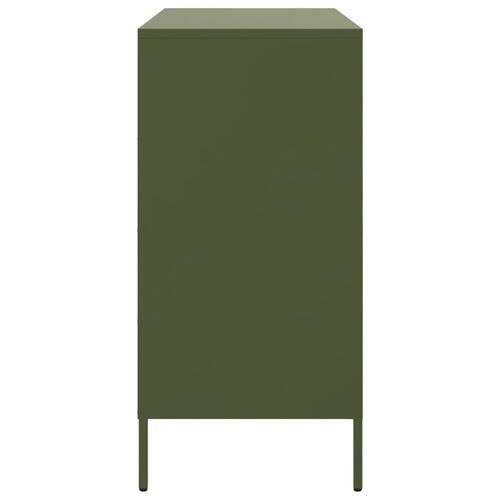 Skab 68x39x79 cm stål olivengrøn