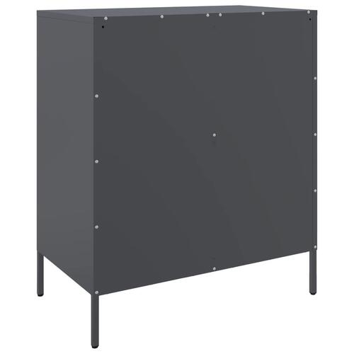 Skab 68x39x79 cm stål antracitgrå