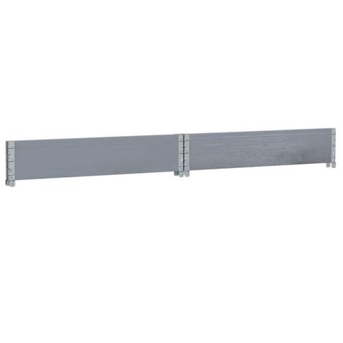 Plantekasse 100x100 cm massivt fyrretræ grå