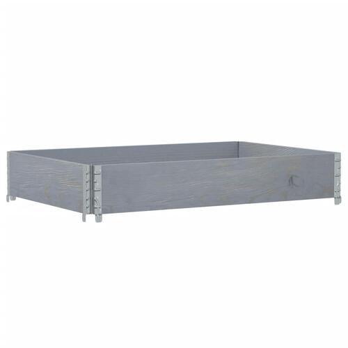 Plantekasse 120x80 cm massivt fyrretræ grå