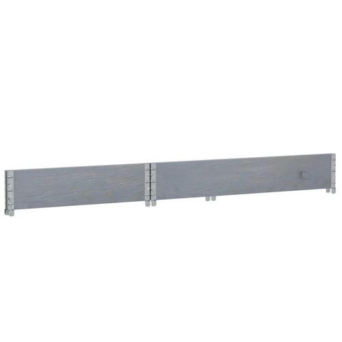 Plantekasse 120x80 cm massivt fyrretræ grå
