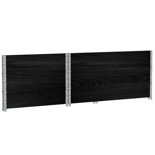 Plantekasse 120x80 cm massivt fyrretræ sort