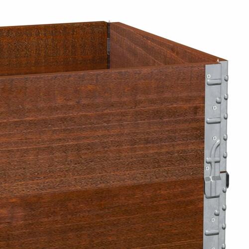 Plantekasse 100x50 cm massivt fyrretræ brun