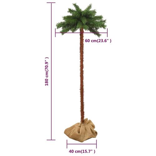 Juletræ med LED-lys 180 cm