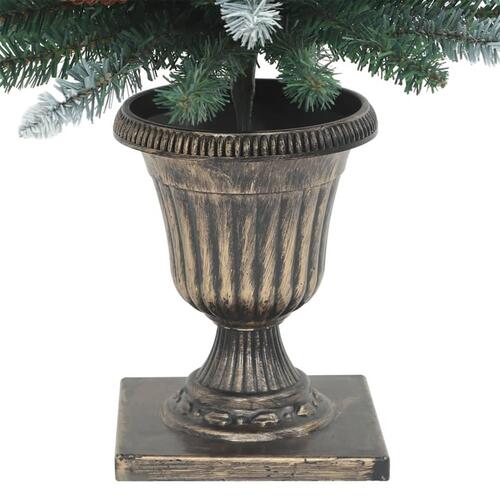Kunstige juletræer 2 stk. 100 LED'er 120 cm hvid