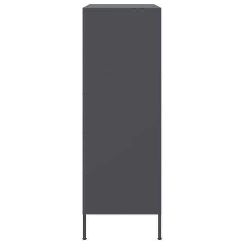 Højskab 68x39x113 cm stål antracitgrå