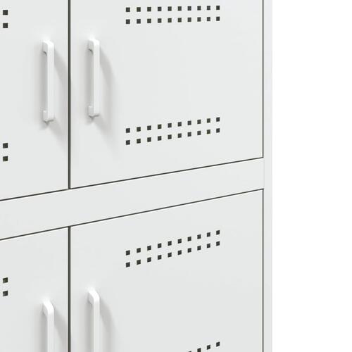 Skab 68x39x79 cm stål hvid
