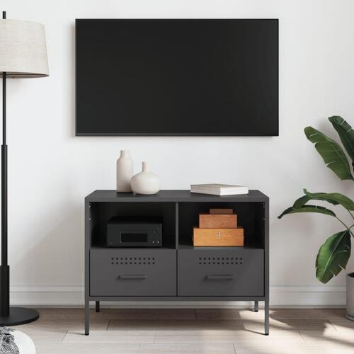 Tv-bord 68x39x50,5 cm stål sort