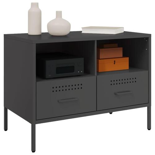 Tv-bord 68x39x50,5 cm stål sort