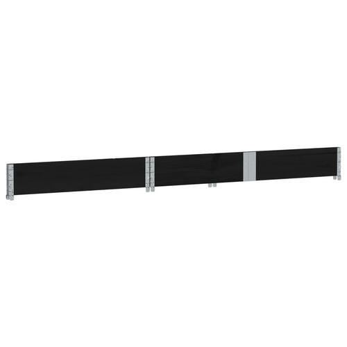 Plantekasse 150x100 cm massivt fyrretræ sort