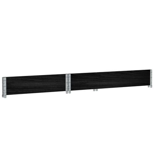Plantekasse 120x80 cm massivt fyrretræ sort