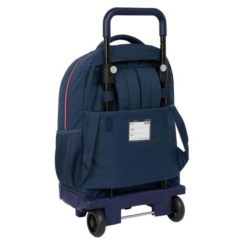 Skolerygsæk med Hjul El Ganso Classic Marineblå 33 X 45 X 22 cm