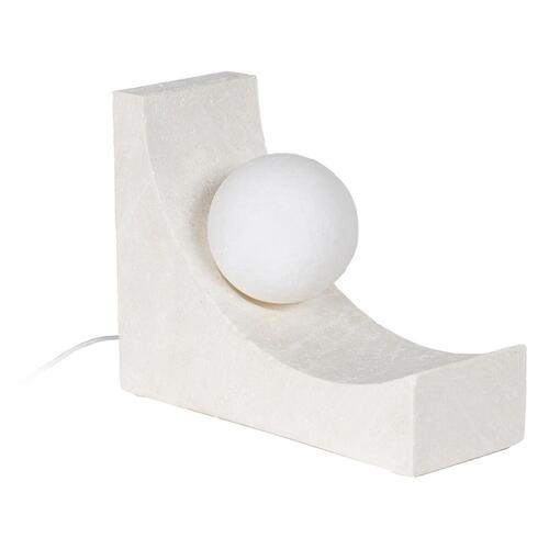 Bordlampe Hvid Polyesterharpisk 220-240 V 26,5 x 10 x 19,5 cm