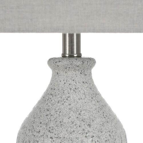 Bordlampe Grå Metal Keramik 60 W 220-240 V 38 x 38 x 73 cm