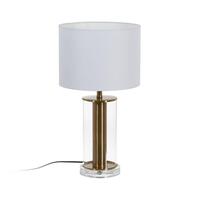 Bordlampe Hvid Gylden Krystal Jern 40 W 28 x 28 x 51 cm