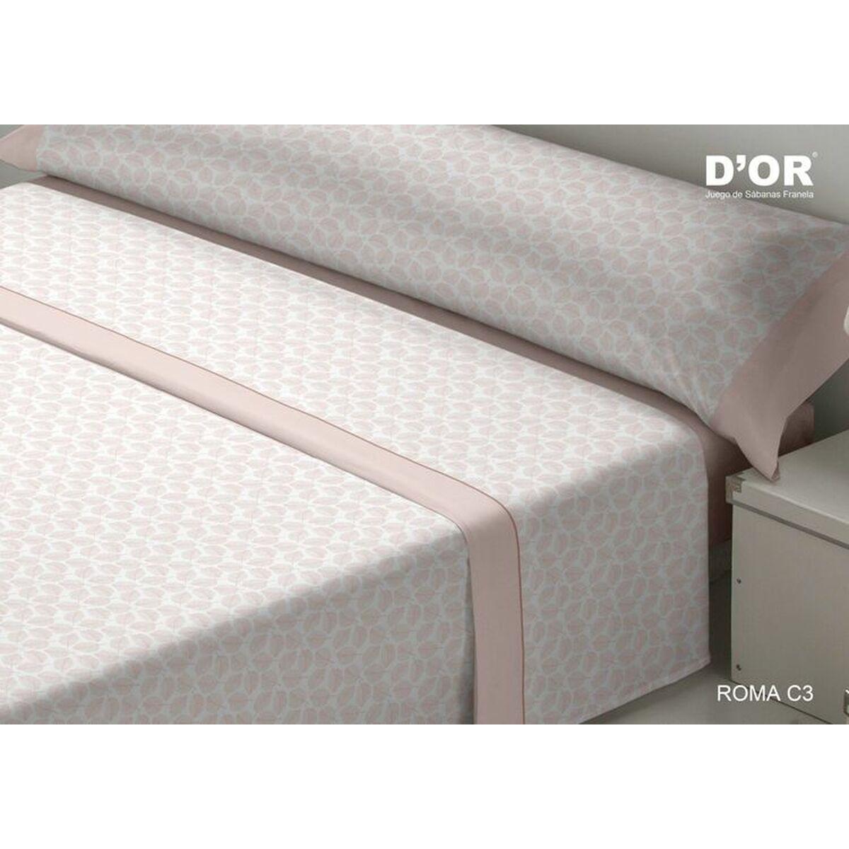 Sengetøjssæt D'Or ROMA flanel - pink, seng 120