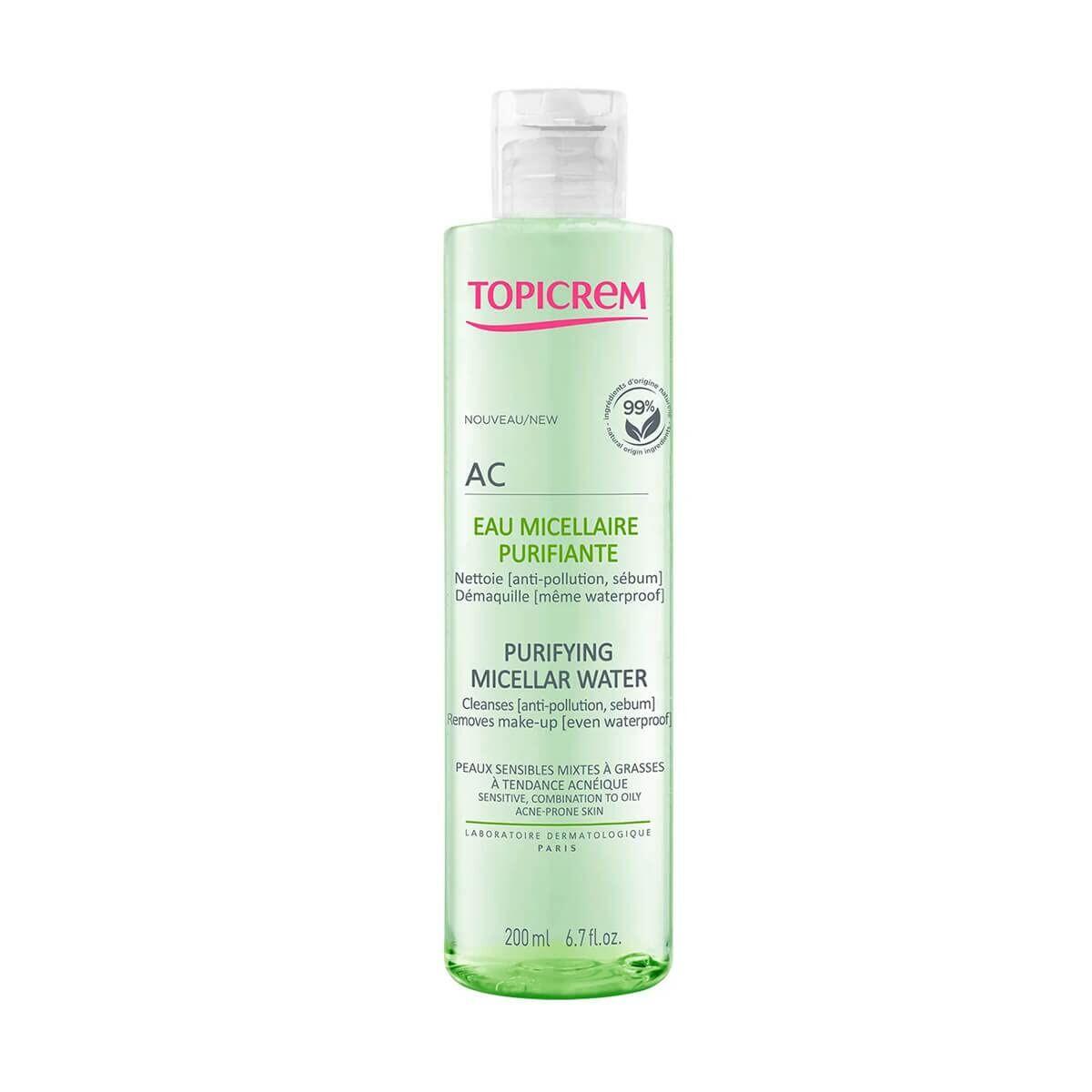 Topicrem AC Purifying Micellar Water - Rensende micellar vand 200 ml