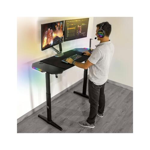 Skrivebord Spirit of Gamer Headquarter 800 Sort Træ MDF 140 x 60 cm