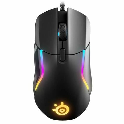 Mus SteelSeries Rival 5 Sort Gaming LED-Lys Med kabel Sort/Grå