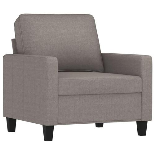 3 personers sofa med hynder stof gråbrun