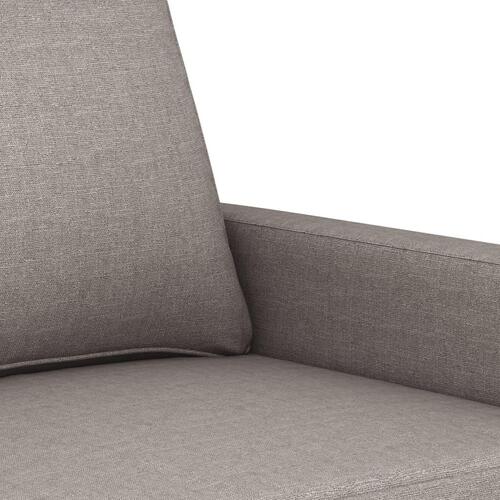 3 personers sofa med hynder stof gråbrun