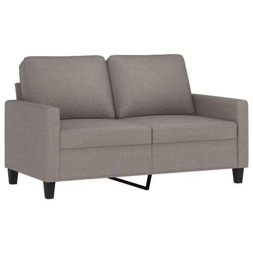 3 personers sofa med hynder stof gråbrun