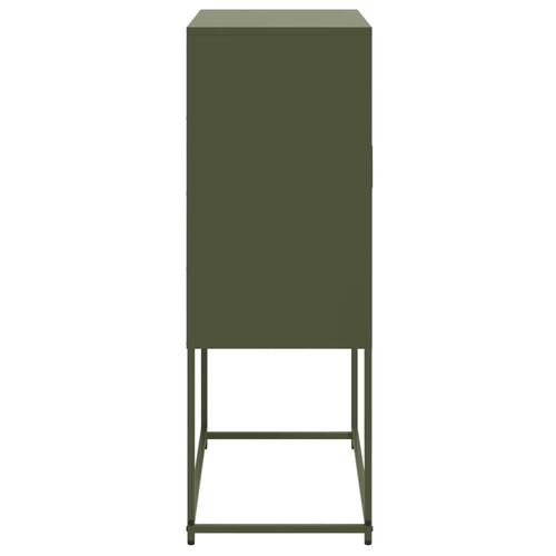 Tv-bord 68x39x60,5 cm stål olivengrøn