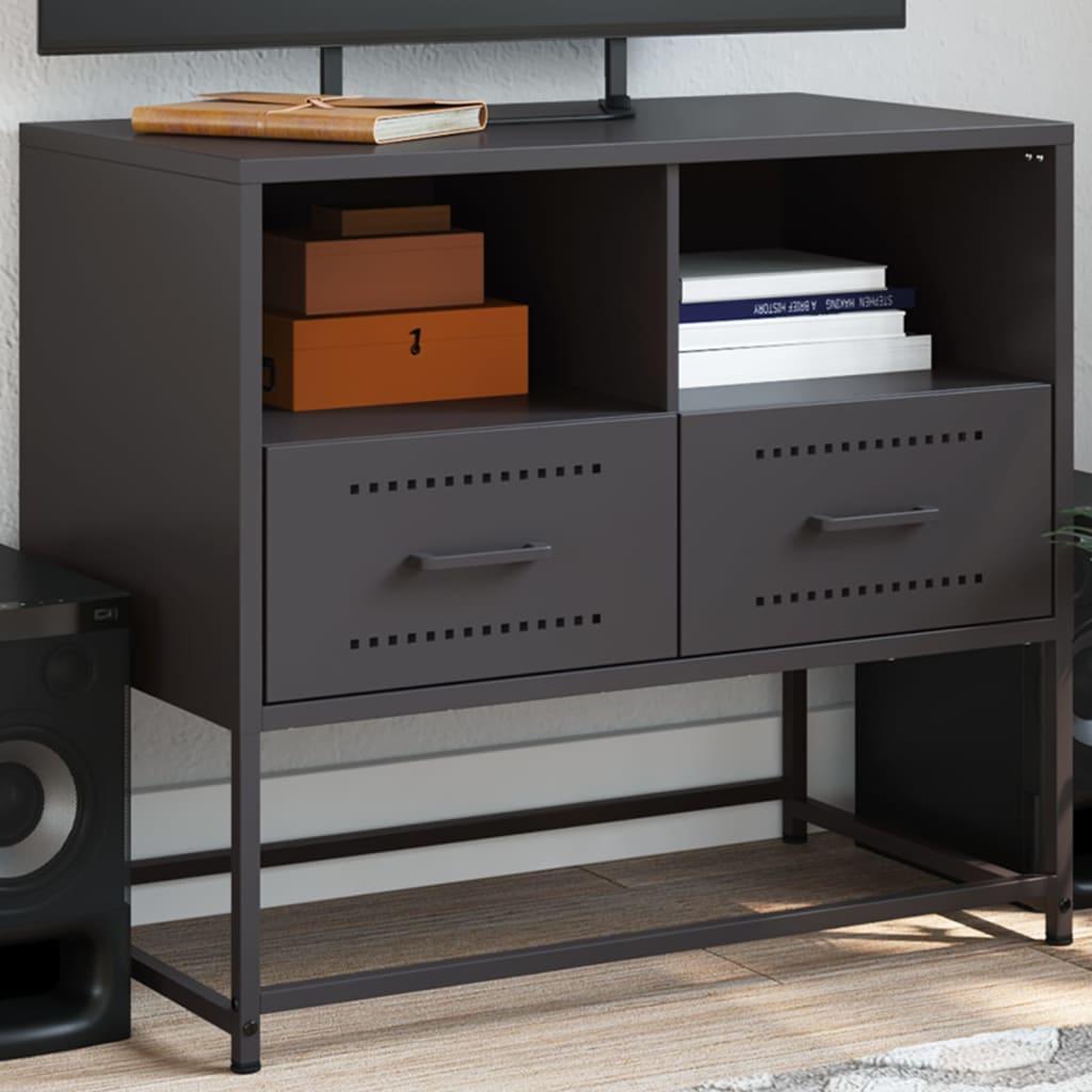 Tv-bord 68x39x60,5 cm stål sort