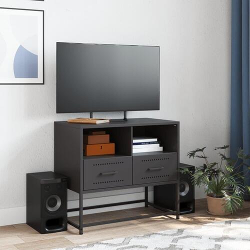 Tv-bord 68x39x60,5 cm stål sort