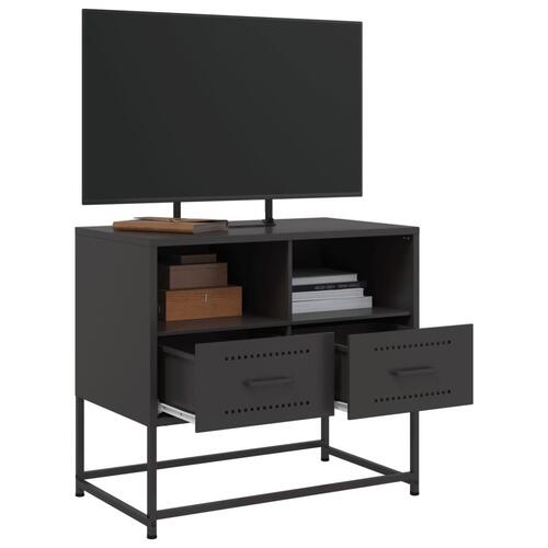 Tv-bord 68x39x60,5 cm stål sort
