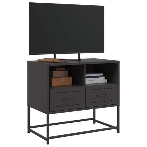 Tv-bord 68x39x60,5 cm stål sort