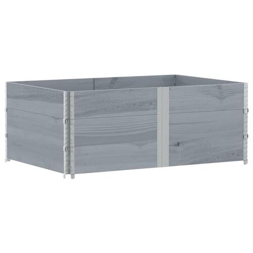 Plantekasse 150x100 cm massivt fyrretræ grå