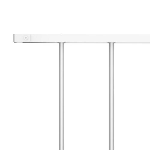 Hegnspanel 1,7 x 1,25 m pulverlakeret stål hvid
