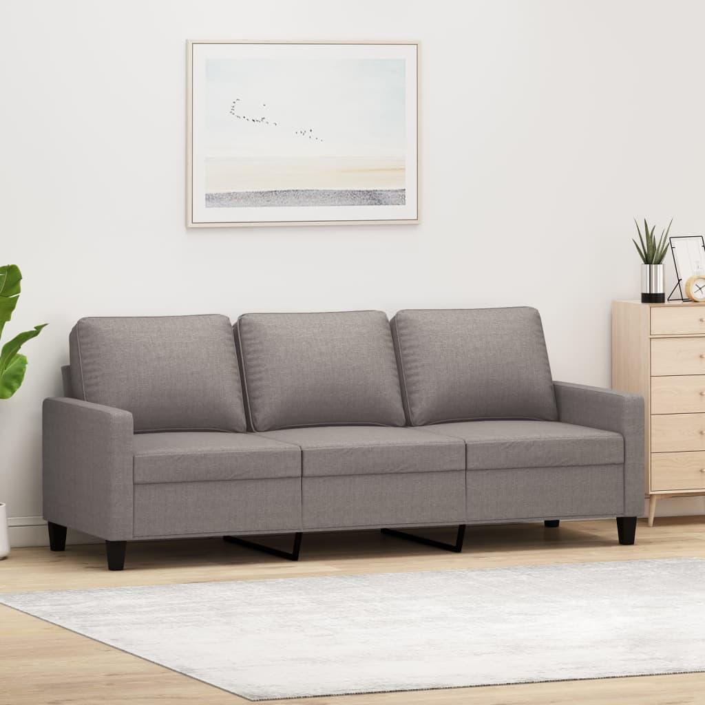 3-Personers Sofa Stof - 180 cm / Gråbrun