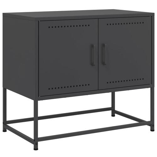 Tv-bord 68,5x39x60,5 cm stål sort