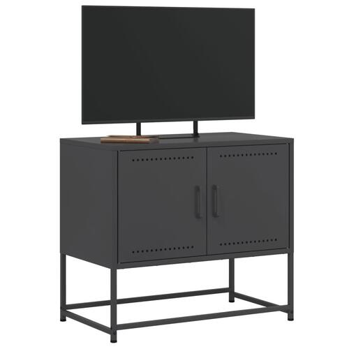 Tv-bord 68,5x39x60,5 cm stål sort